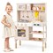 Height Adjustable Play Kitchen with Microwave, Lights, and Sounds